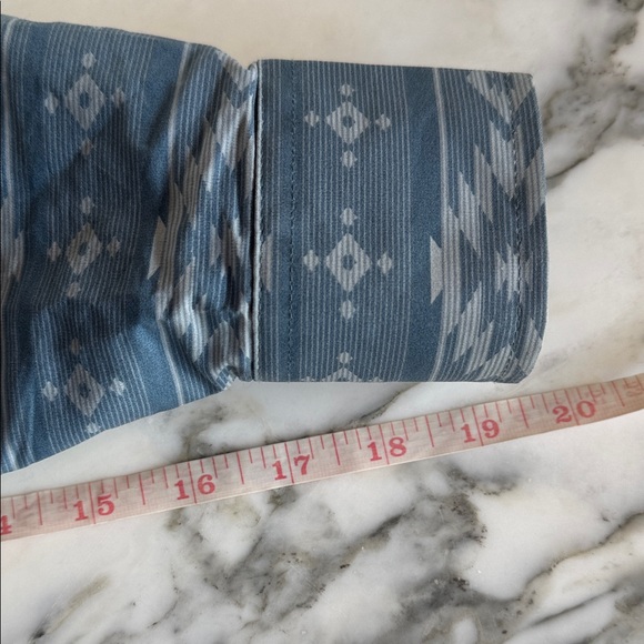 Ely Cattleman Blue Aztec Patterned Teen Snap Down Shirt NWOT Boys Large - Picture 9 of 11